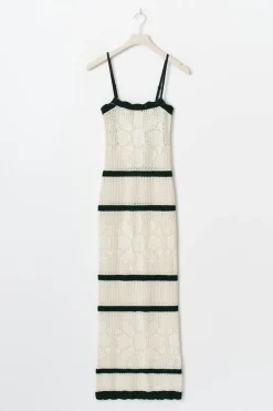 Knitted crochet dress