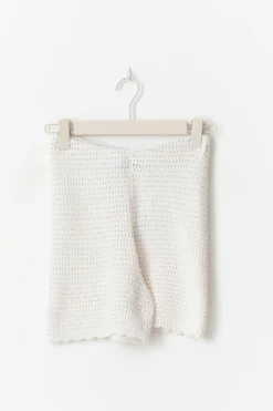 Knitted crochet shorts