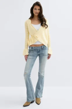 14+ knitted frill cardigan