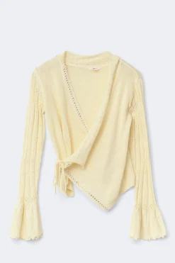 14+ knitted frill cardigan