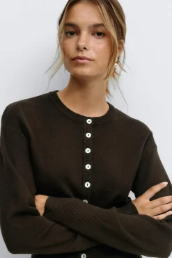 Knitted loungewear cardigan