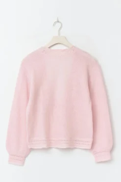 14+ knitted open back sweater