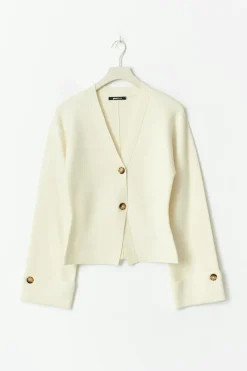 Knitted sculptured cardigan