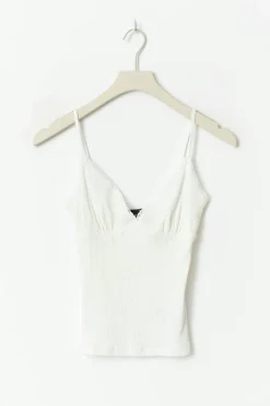 Lace detail singlet