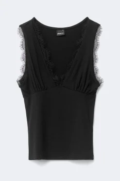 Lace detail tank