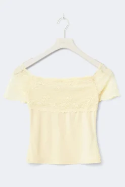 14+ lace detail top