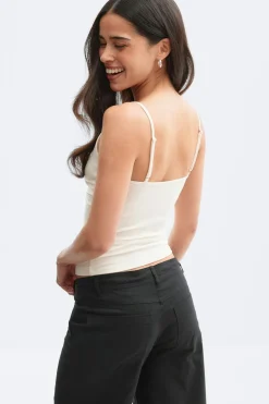 Lace strap singlet