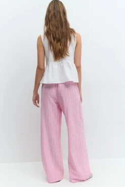 linen blend trousers