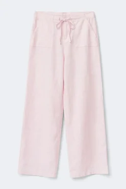 Linen blend trousers