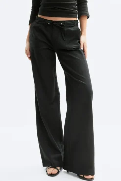 Linen blend trousers