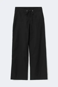 Linen blend trousers