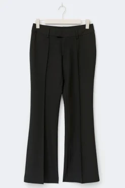 Low waist bootcut trousers