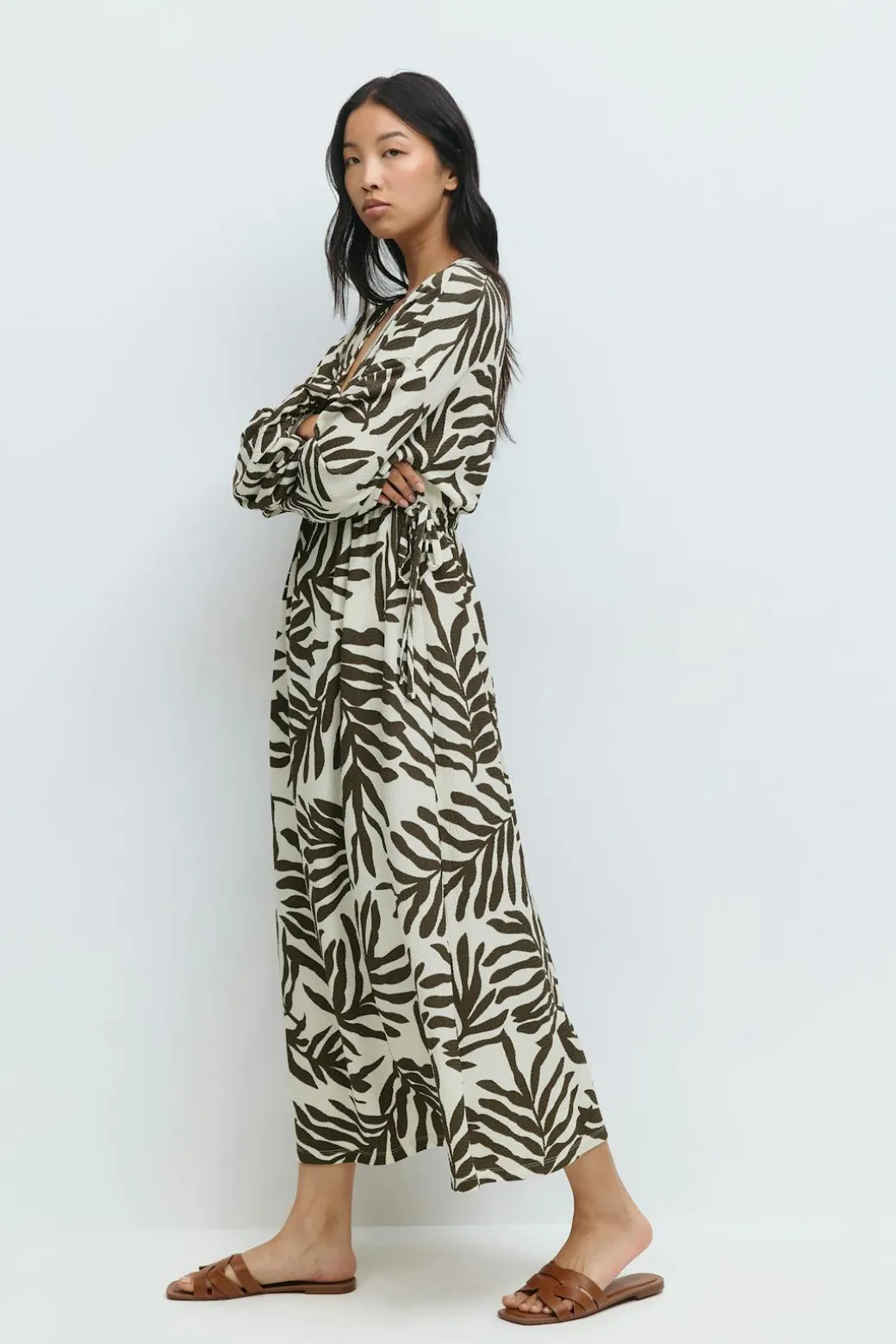 Midi wrap dress