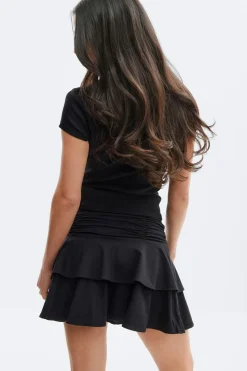 Mini frill skirt