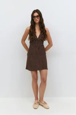 Mini slip dress