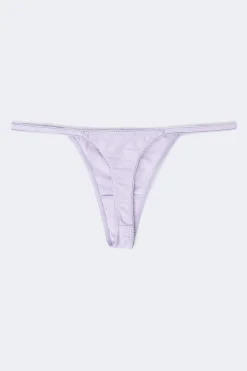 3-pack cotton picot thong