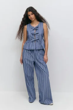 Peplum tie top