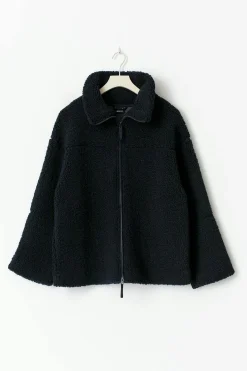 Pile zip jacket