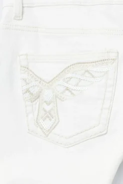 14+ pleated flare jeans