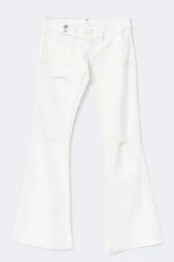 14+ pleated flare jeans tall