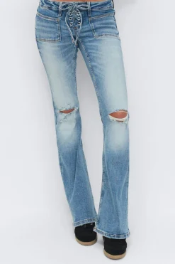 14+ pleated tie jeans tall