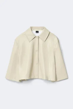 Pu cape jacket