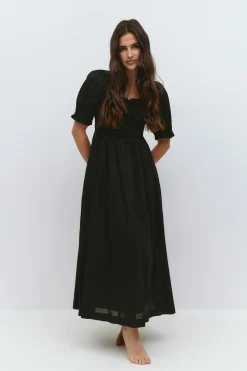 Puff sleeve dress
