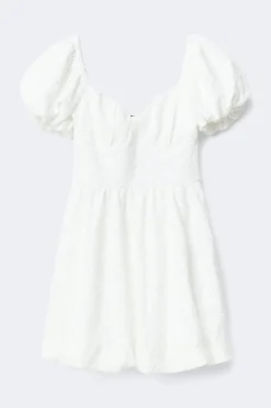 Puff sleeve mini dress