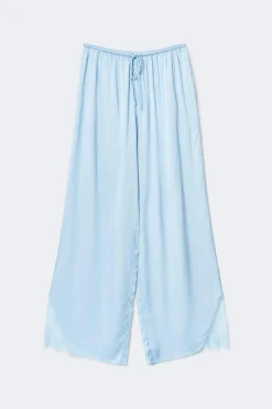 Satin loungewear trousers