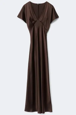Satin maxi dress