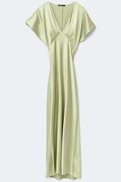 Satin maxi dress