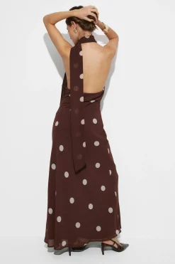 Scarf maxi dress