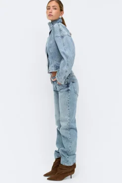 Sculpted denim jacket