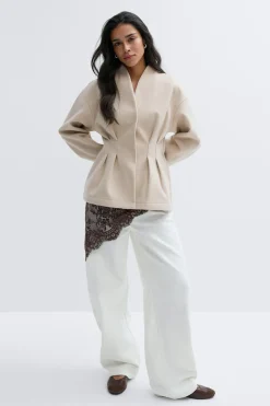 Sculpted felt jacket