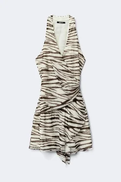 Sheer wrap dress