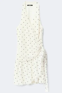 Sheer wrap dress