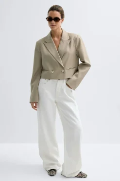 Short double breasted blazer