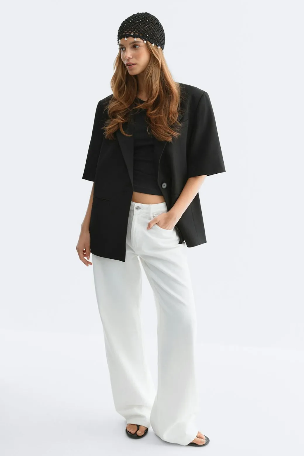 Short sleeve blazer