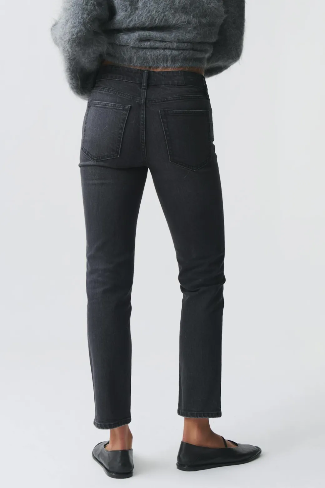 Slim straight jeans