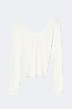 Soft lace loungewear top