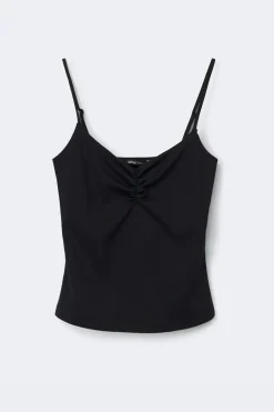 Soft yoga ruched singlet