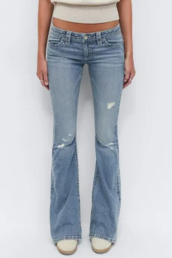 14+ sparkle low flare jeans