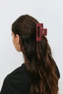 Square hair clip