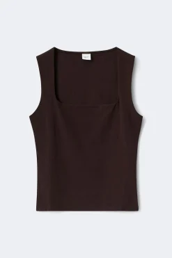 Square neck tank top