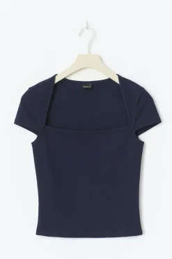 Square neck top