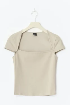 Square neck top