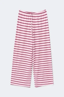 Striped soft trousers