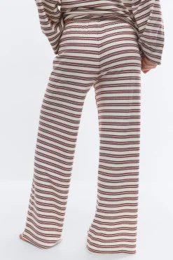 Striped soft trousers