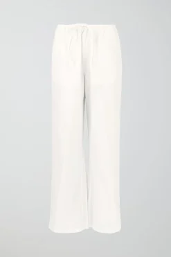 tall linen blend trousers