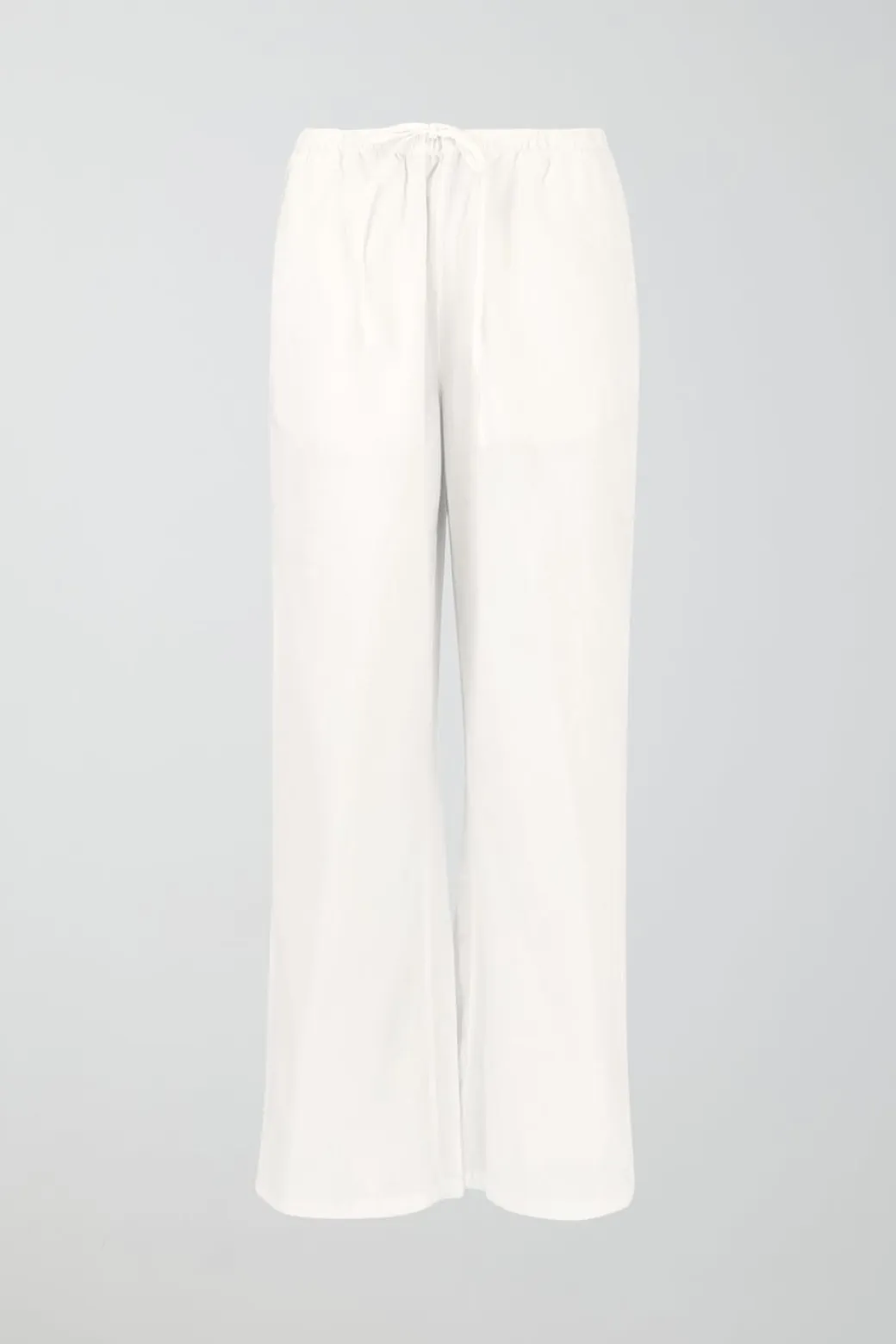 tall linen blend trousers